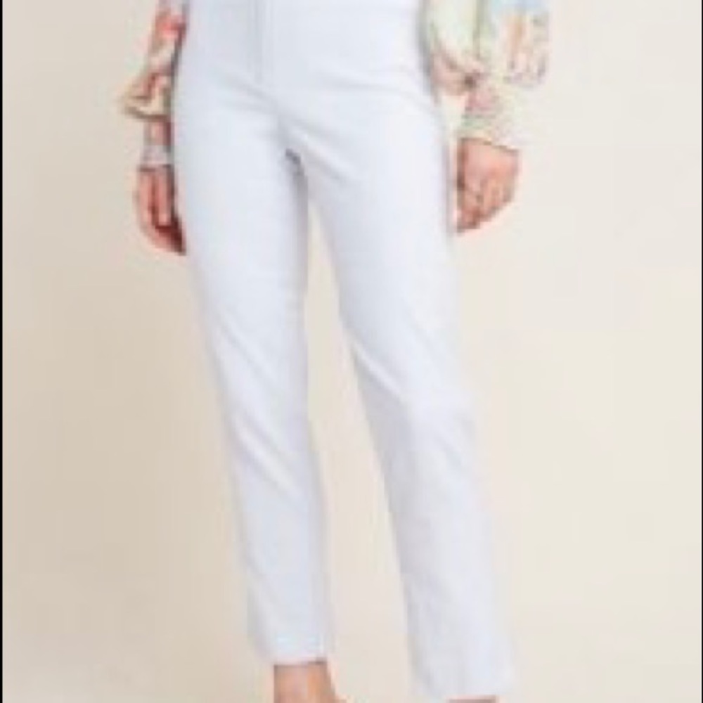 Anthropologie- Pale Blue Slim Trousers